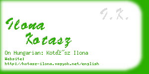 ilona kotasz business card